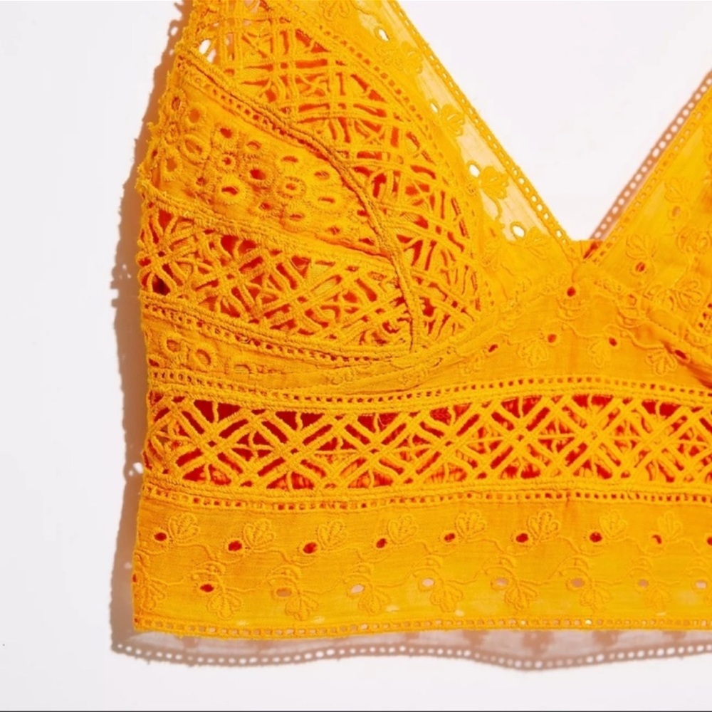 NWT Free People Carina Mango Bralette Sz M - Picture 5 of 8